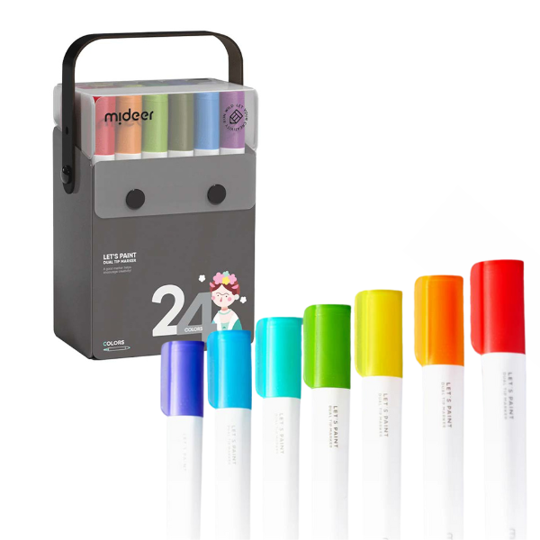 Cumpara  Creativitate - Set de markere semitransparente cu vârf dublu..