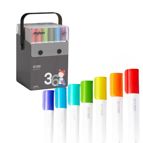 Cumpara  Creativitate - Set de markere semitransparente cu vârf dublu..