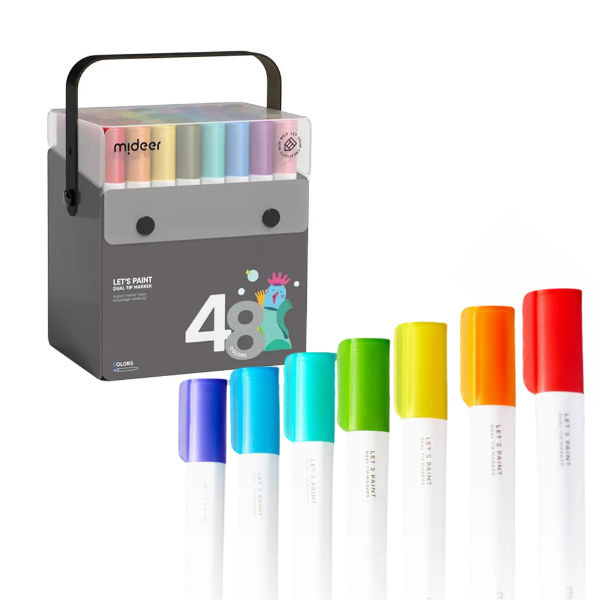 Cumpara  Creativitate - Set de markere semitransparente cu vârf dublu..