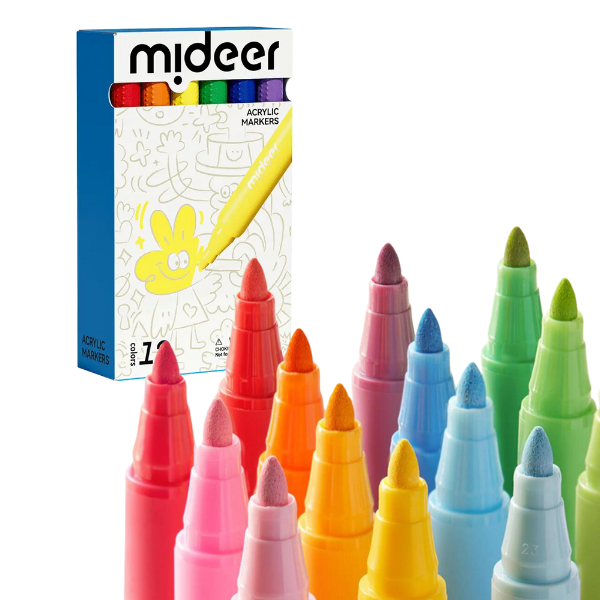 Cumpara  Creativitate - Set de markere acrilice, 12 culori..