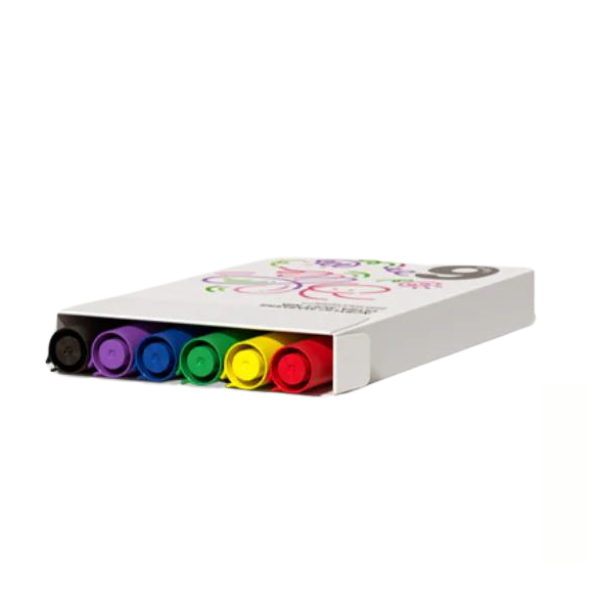 Set de markere acrilice cu peniță ultra moale, 6 culori