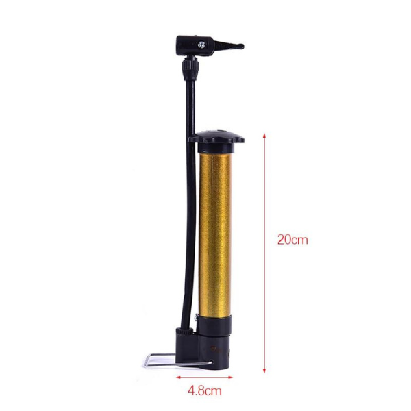 Pompă de mână metalică pentru minge/bicicletă