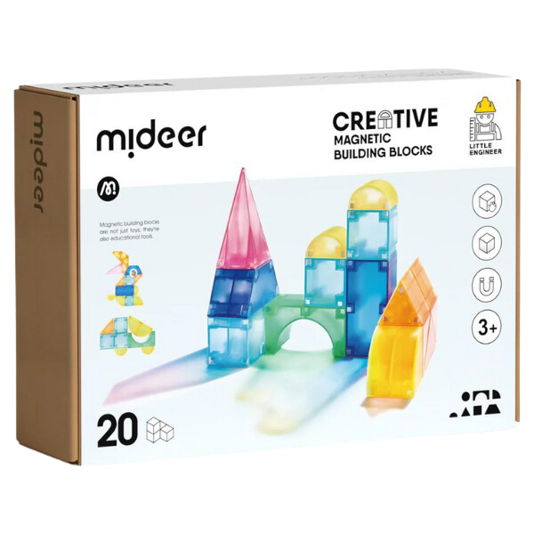 Set de construcție magnetic, 20 elem.