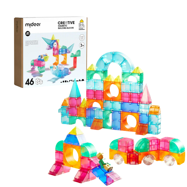 Set de construcție magnetic, 46 elem.