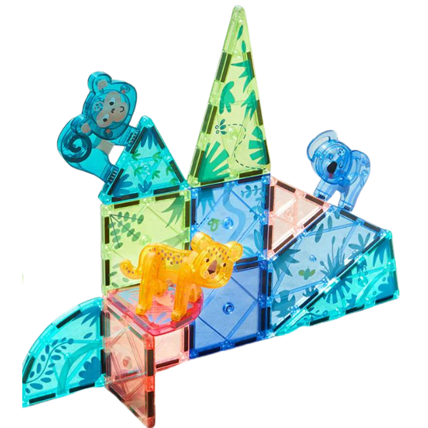 Set de construcție magnetic „Pădurea magică”, 40 elem.