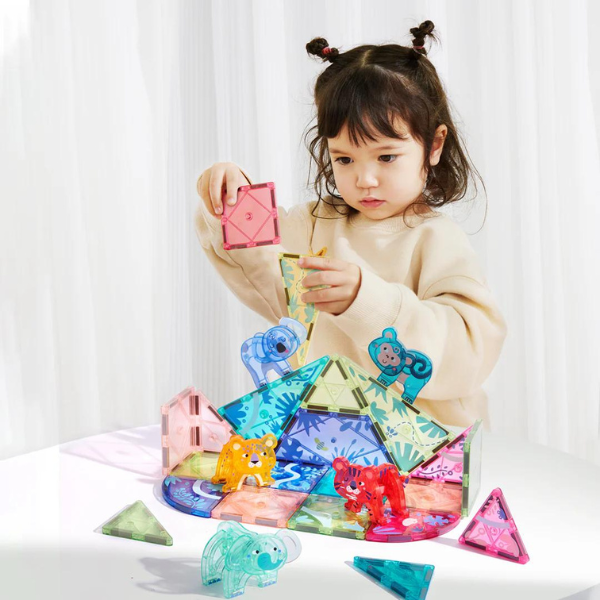 Set de construcție magnetic „Pădurea magică”, 40 elem.