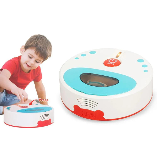 Mini-aspirator robot pentru copii „Curățenie Distractivă”