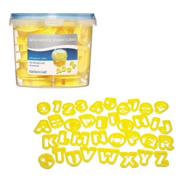 Cumpara  Kituri de creație - Set de 36 forme „Alpha-Numeric”..
