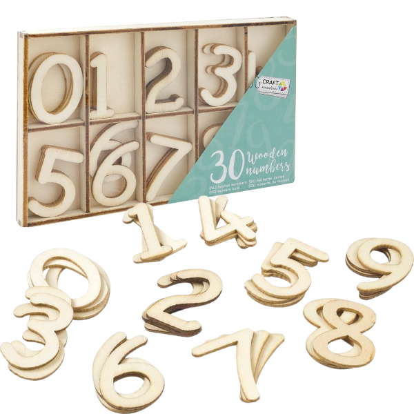 Cumpara  Litere/cifre magnetice - Cifre din lemn, 30 elem,..
