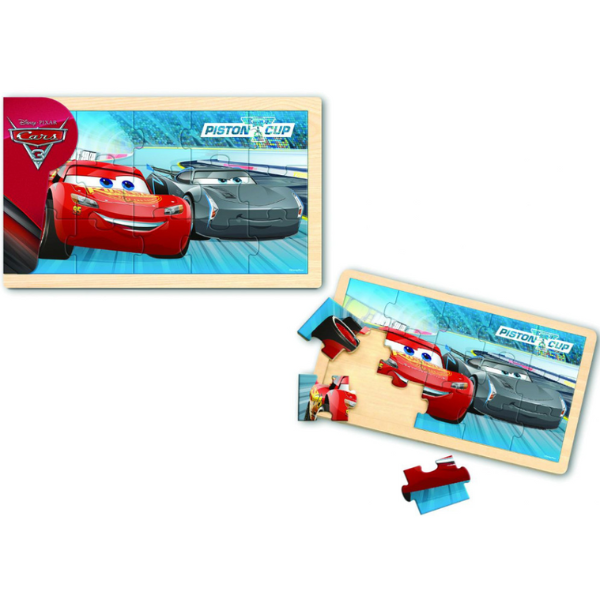 Puzzle din lemn Cars 3, 15 piese..