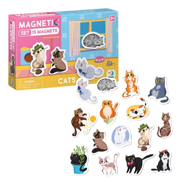 Joc magnetic „Pisici”, 15 elem.
