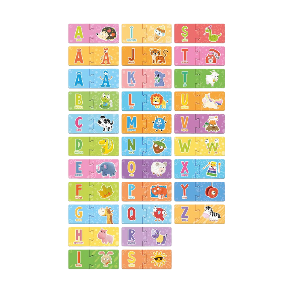 Joc magnetic „Alfabet”, 31×2 el. (ro)