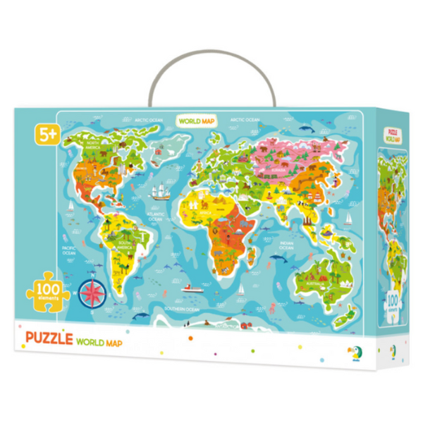 Puzzle „Harta Lumei”, 100 el.