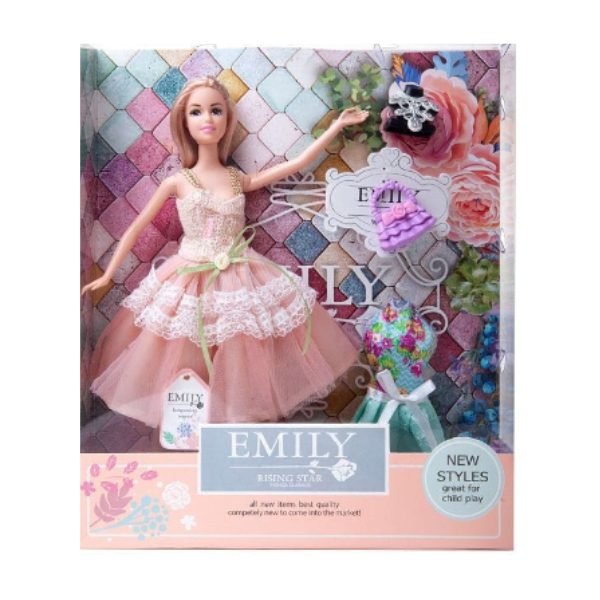 Păpușa Emily „Seria cu poșetă și accesorii”