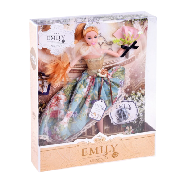 Păpușa Emily „Seria de vară cu buchet și accesorii”