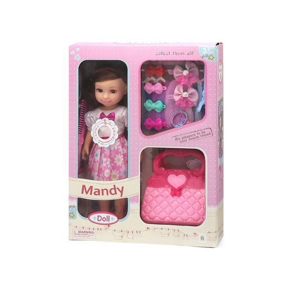 Păpușa Mandy cu gentuță..