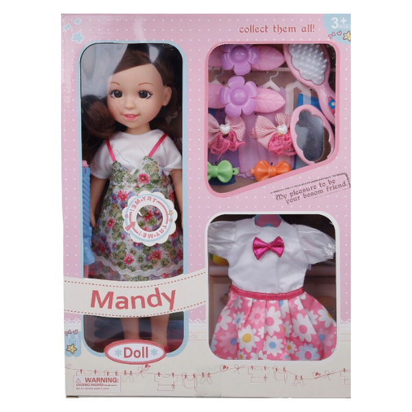 Cumpara  Păpuși, case și cărucioare - Păpușa Mandy cu gentuță..