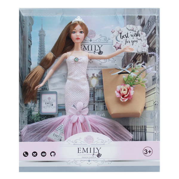 Cumpara  Păpuși, case și cărucioare - Păpușa Emily „Seria fină cu flori si accesori..