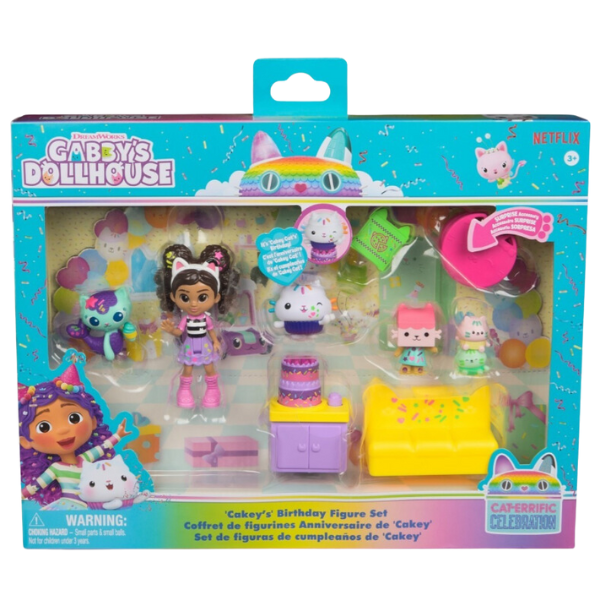 Set de figurine: Cadou aniversar Brioșel, seria „Gabby’s Dollhouse”