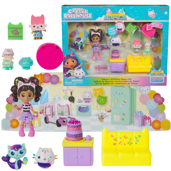 Set de figurine: Cadou aniversar Brioșel, seria „Gabby’s Dollhouse”
