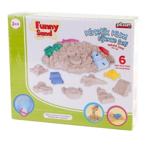 Nisip cinetic "Funny Sand" cu matrițe.