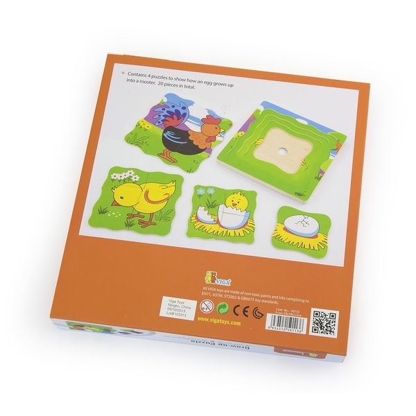 Puzzle cu mai multe straturi „Cocoș”