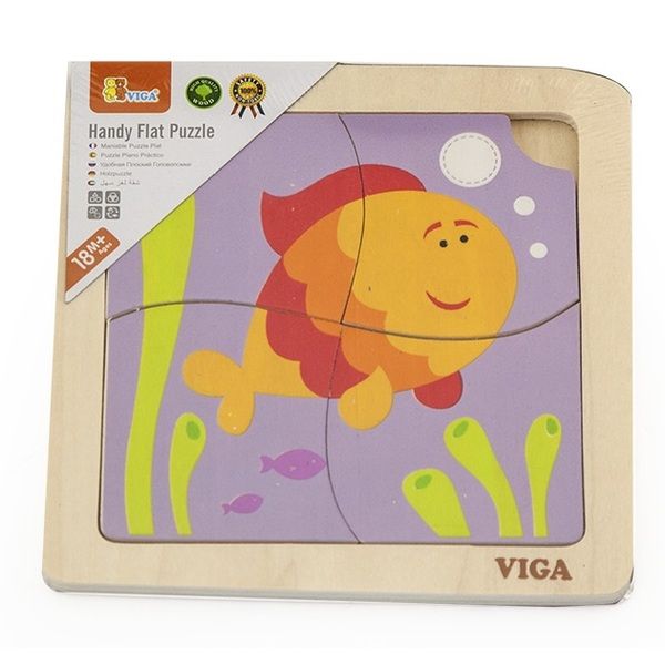 Mini-puzzle din lemn “Pește”