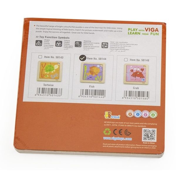 Mini-puzzle din lemn “Pește”