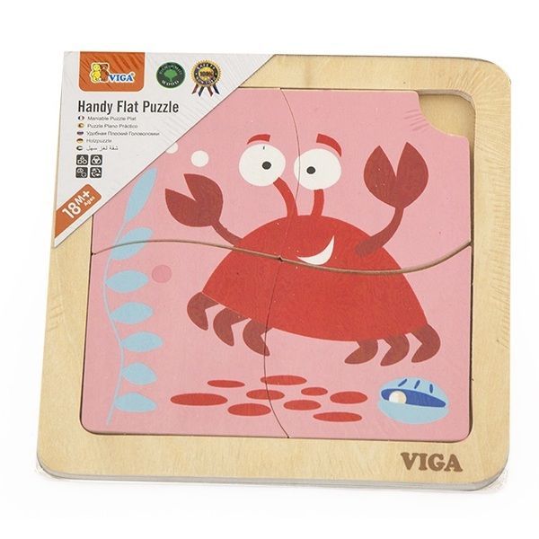 Mini-puzzle din lemn “Crab”