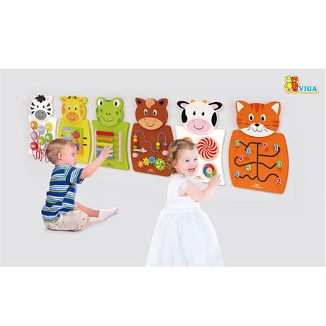 Busyboard (de perete)  “Broscuța cu abac”
