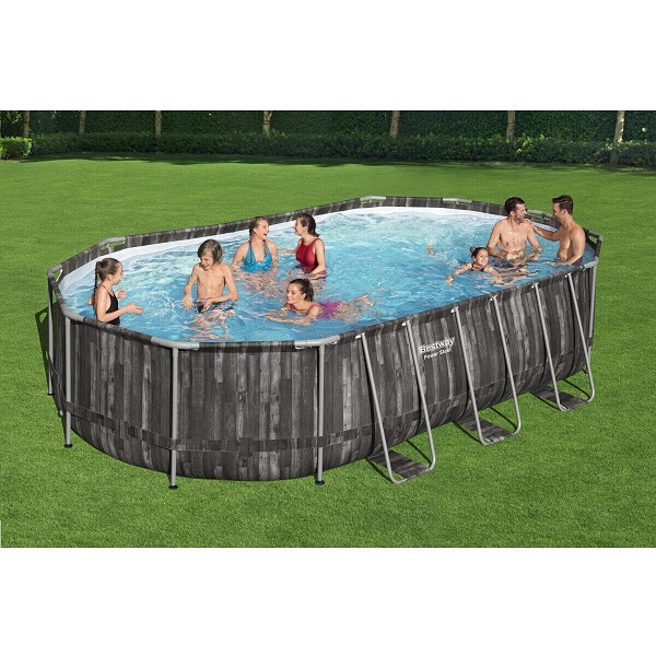 Piscina Power Steel Oval 610x366x122cm, 20241L, carcas metal