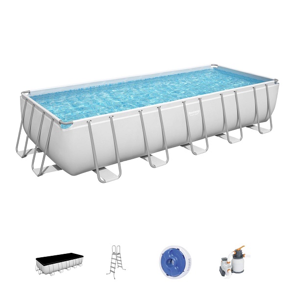Piscina Power Steel 640x274x132cm, 19281L, metal carcas
