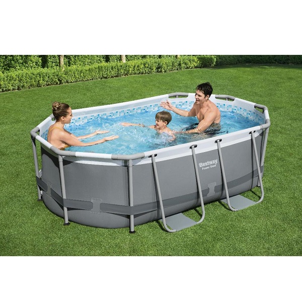Piscina Power Steel Oval 305x200x84cm, 3668L, carcas metal