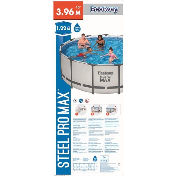 Piscina Bestway carcasa metalica Steel Pro Max 396х122см, 12690 L