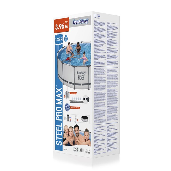 Piscina Bestway carcasa metalica Steel Pro Max 396х122см, 12690 L
