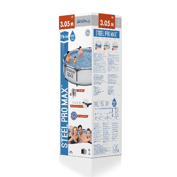 Piscina Steel Pro Max 305x76cm, 4678L, carcas metal
