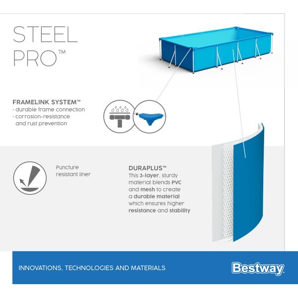 Piscina Steel Pro 300x201x66cm, 3300L, carcas metal