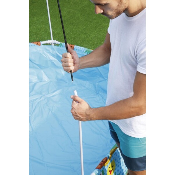 Piscina carcas My First Pool 244х51cm, 1688L cu baldachin, 3+