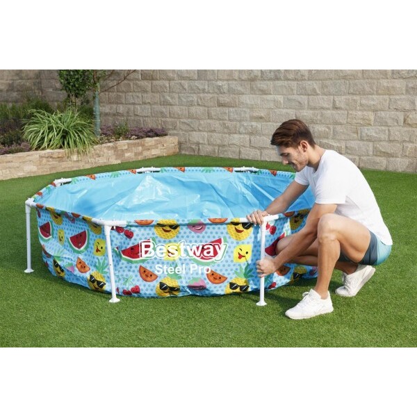 Piscina carcas My First Pool 244х51cm, 1688L cu baldachin, 3+