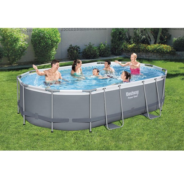 Piscina Power Steel Oval 488x305x107cm, 10949L, carcas metal