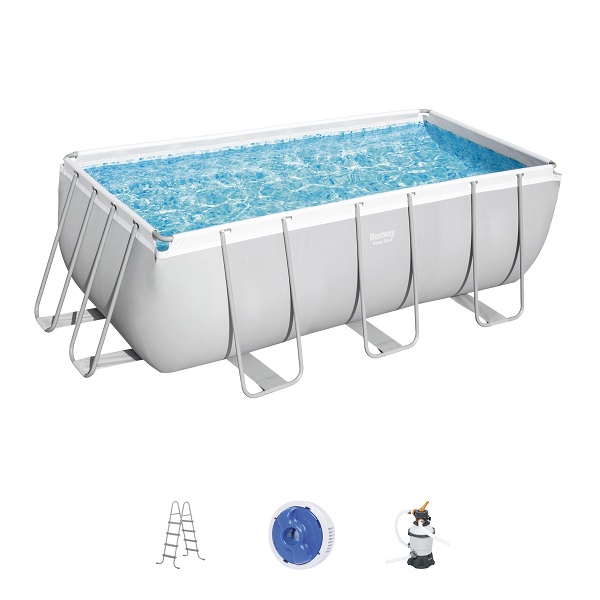 Piscina Power Steel 412x201x122cm, 8124L, carcas metal (pompa-filtru 3028L/h)