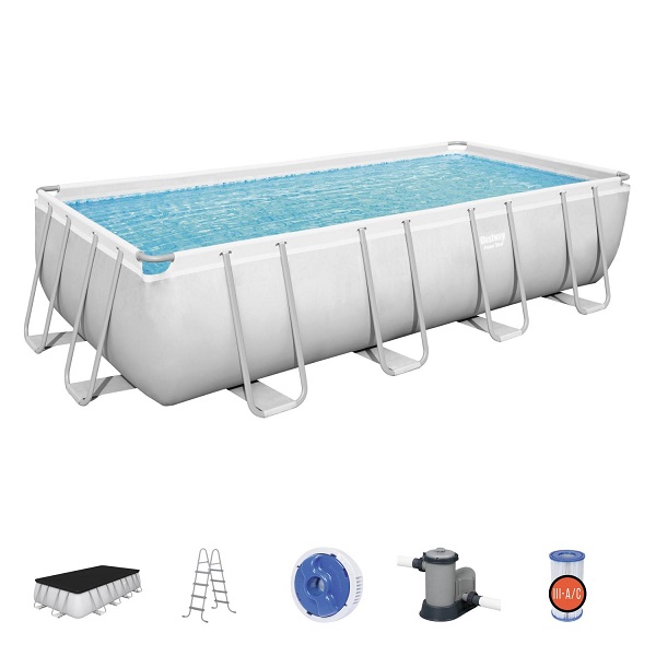 Piscina Power Steel 549x274x122cm, 14812L, carcas metal (pompa filtru pe cartus)