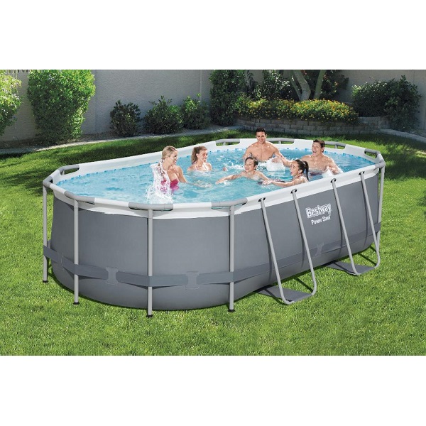 Piscina Power Steel Oval 427x250x100cm, 7250L, carcas metal