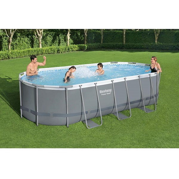 Piscina Power Steel Oval 549x274x122cm, 13430L, carcas metal