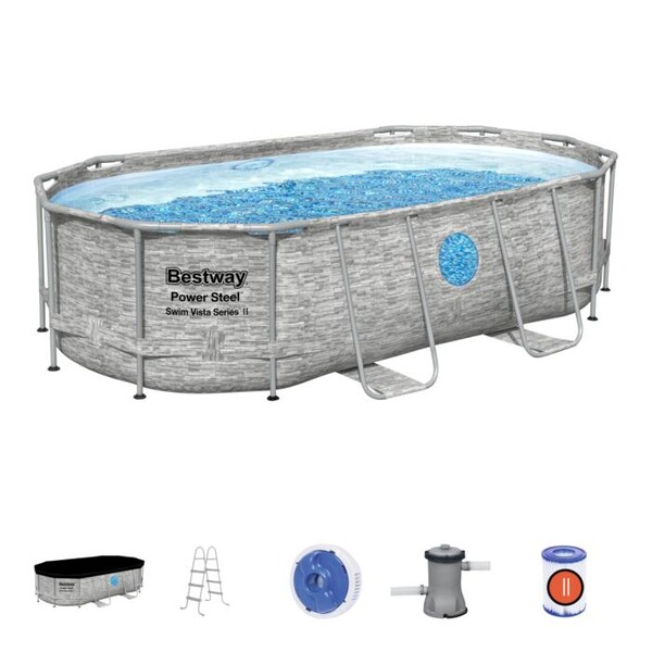 Piscina Power Steel 549x274x122cm, 13430L, metal carcas