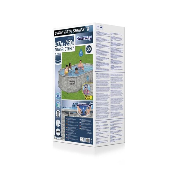 Piscina Power Steel 549x274x122cm, 13430L, metal carcas