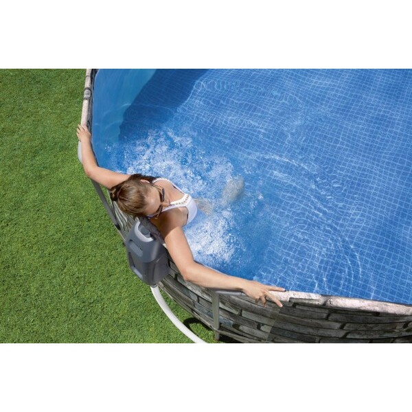 Piscina Power Steel Oval 610x366x122cm, 20241L, carcas metal