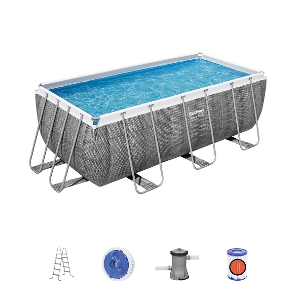 Piscina Power Steel 412x201x122cm, 8124L, carcas metal