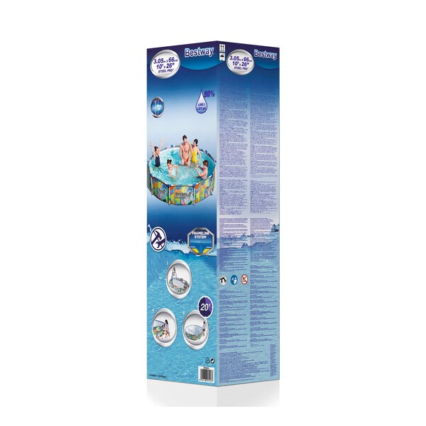 Piscina Steel Pro 305x66cm, 4062L, carcas metal
