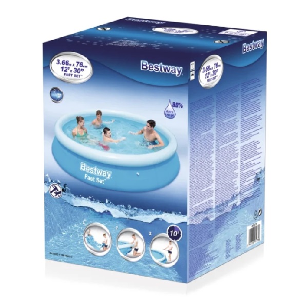 Piscina FAST SET 366x76cm, 5377L (pompa-filtru 1249L/ora)